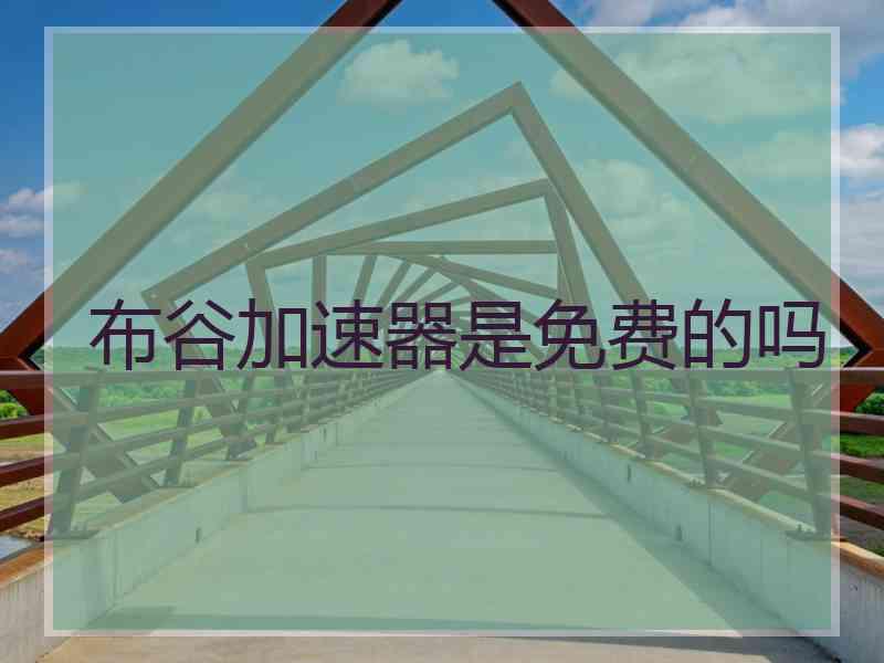 布谷加速器是免费的吗