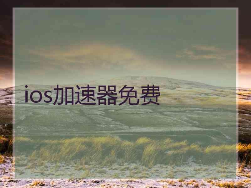 ios加速器免费