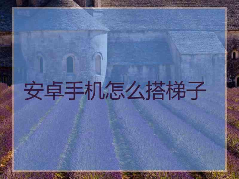 安卓手机怎么搭梯子
