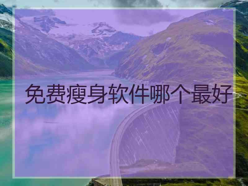 免费瘦身软件哪个最好