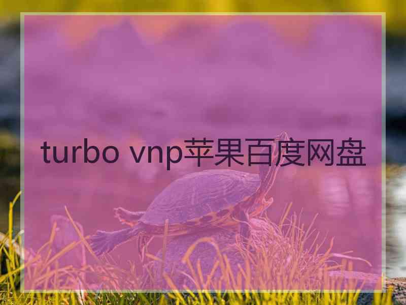 turbo vnp苹果百度网盘