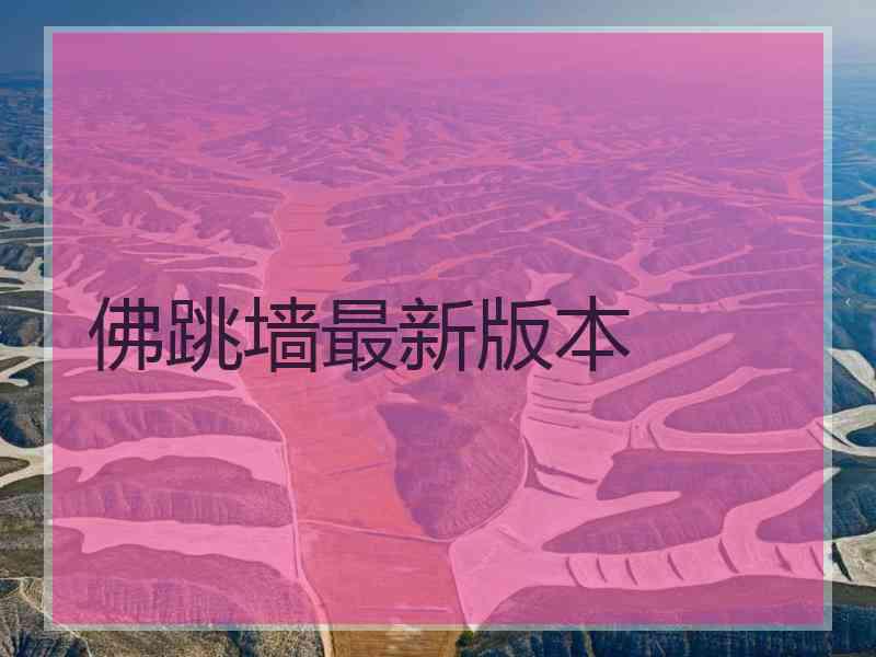 佛跳墙最新版本
