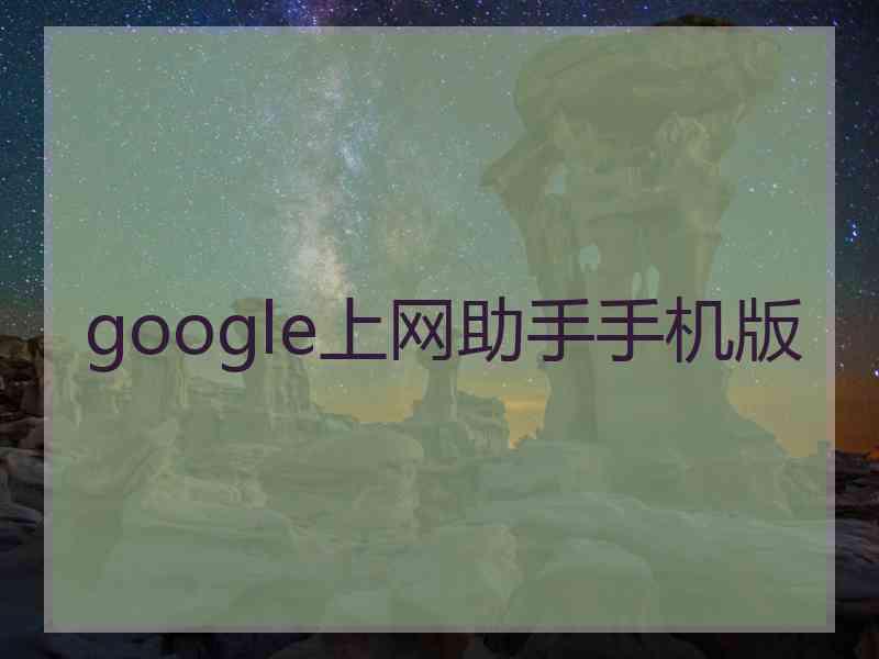 google上网助手手机版