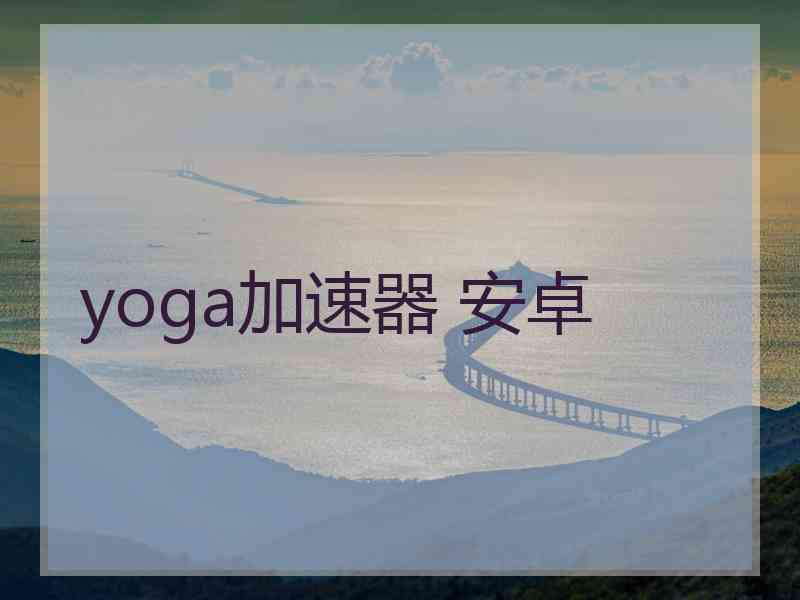 yoga加速器 安卓