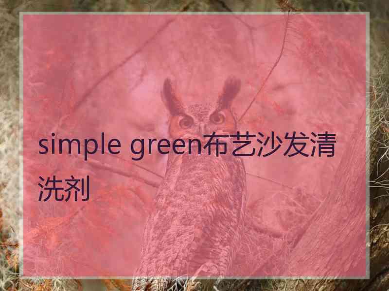 simple green布艺沙发清洗剂