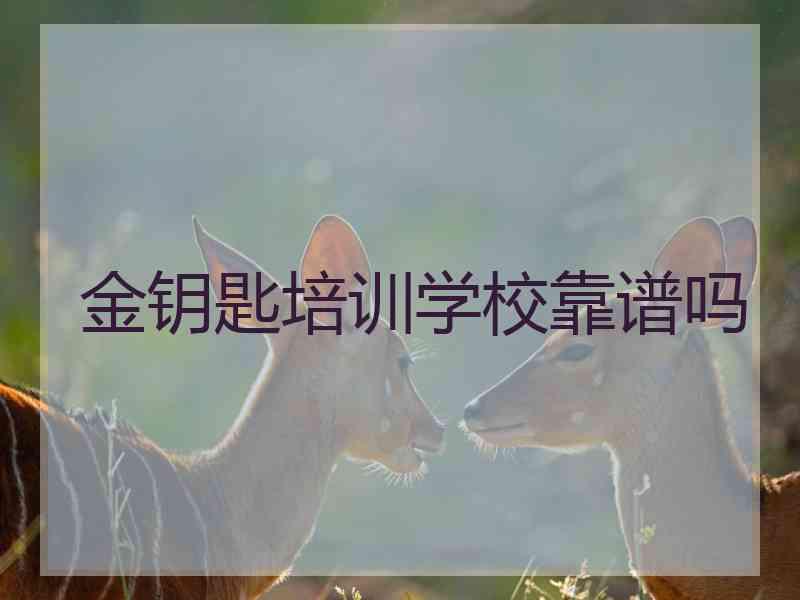 金钥匙培训学校靠谱吗