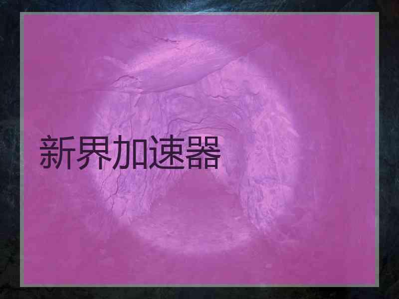 新界加速器