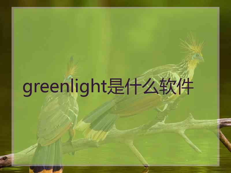 greenlight是什么软件