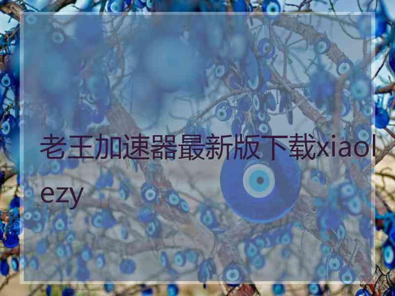 老王加速器最新版下载xiaolezy