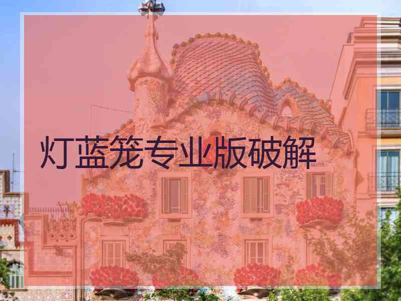灯蓝笼专业版破解