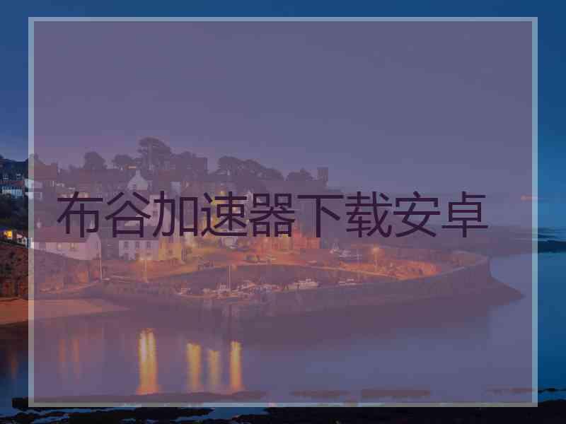 布谷加速器下载安卓
