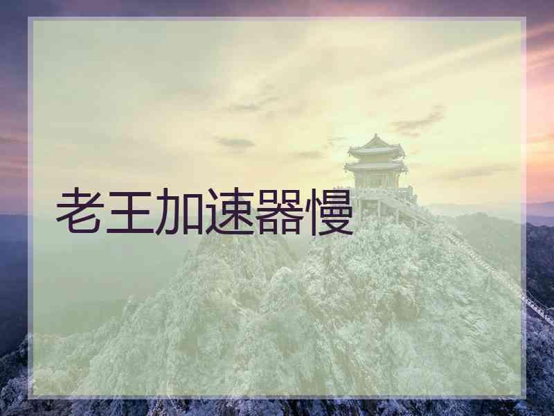 老王加速器慢