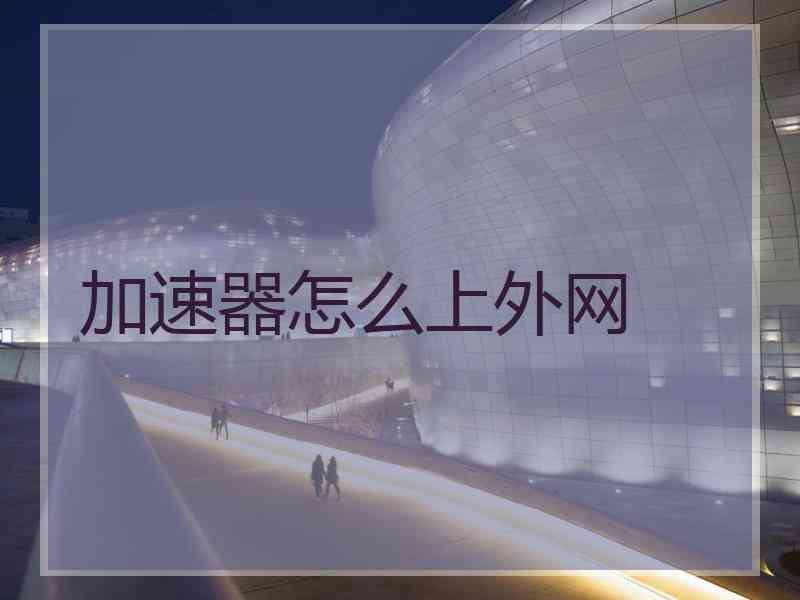 加速器怎么上外网