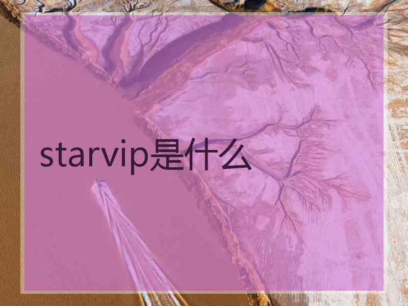 starvip是什么