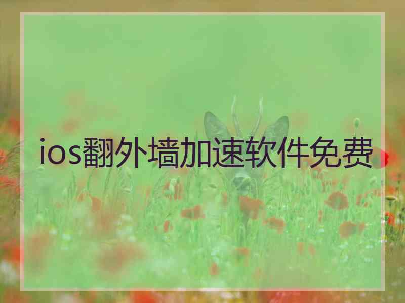 ios翻外墙加速软件免费