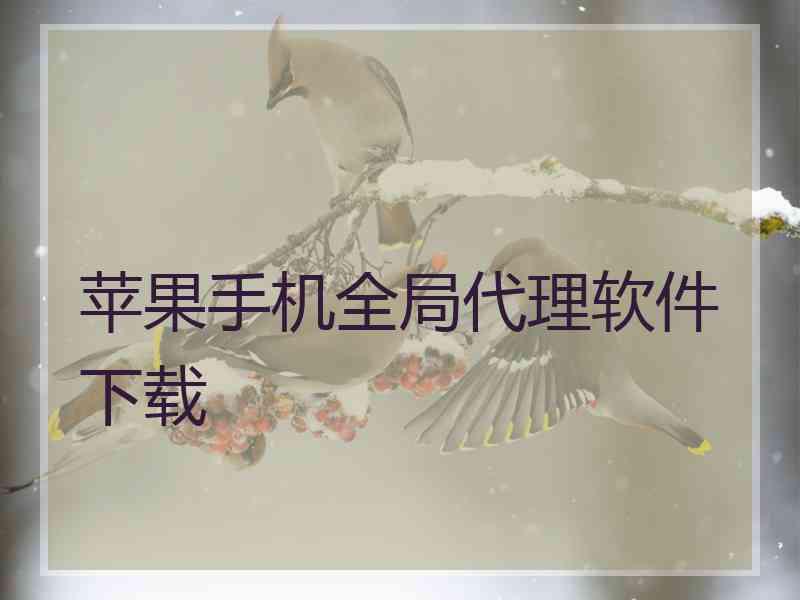 苹果手机全局代理软件下载