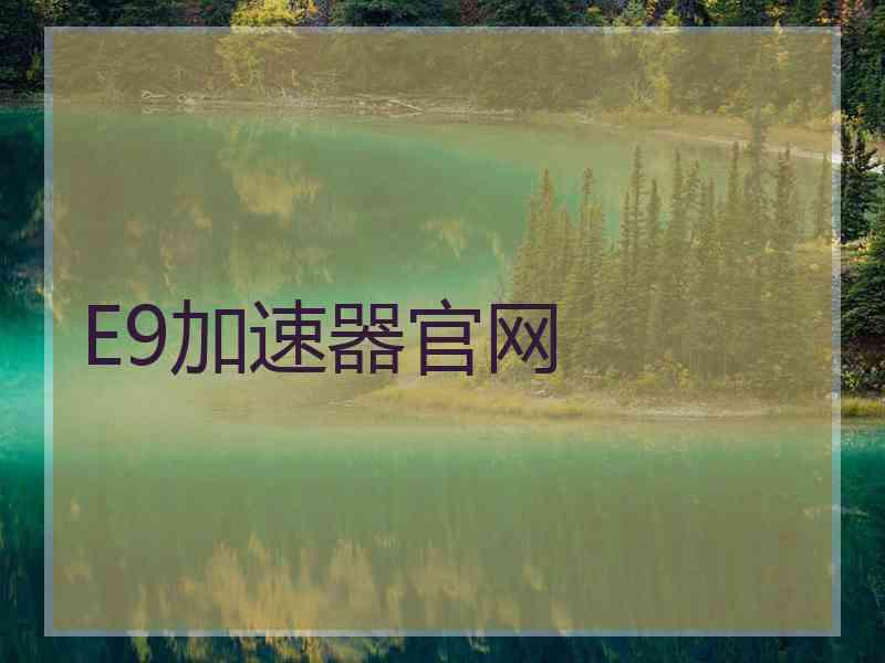 E9加速器官网