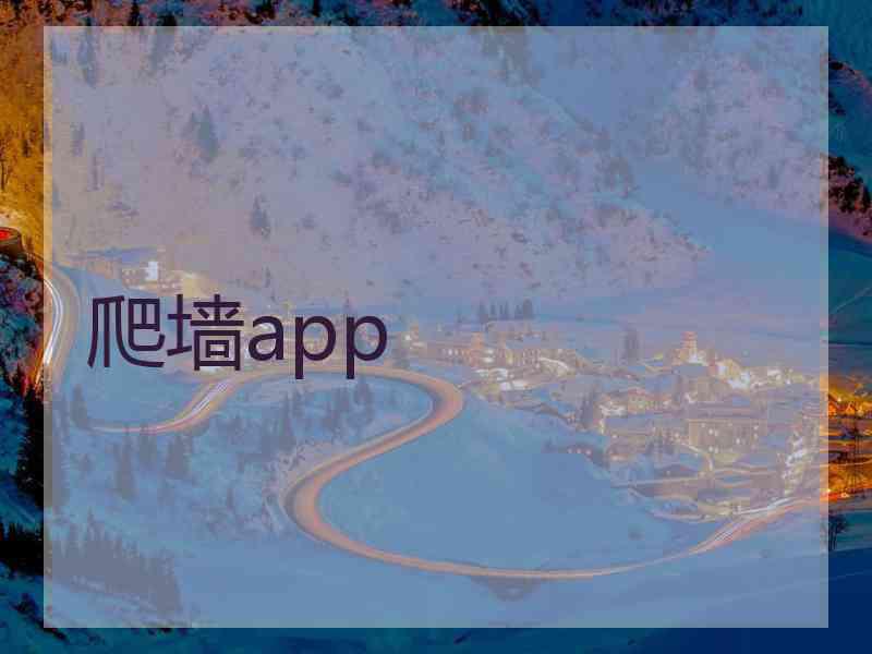 爬墙app