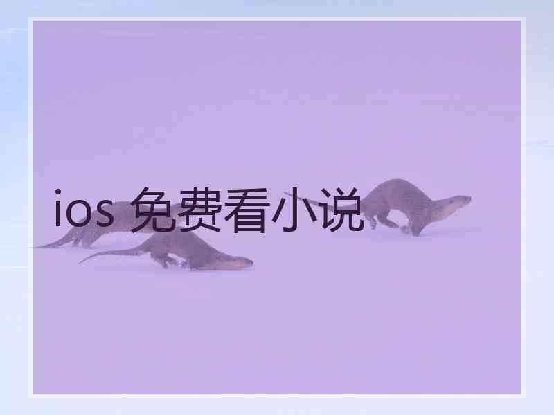 ios 免费看小说
