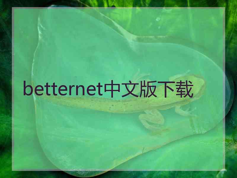 betternet中文版下载