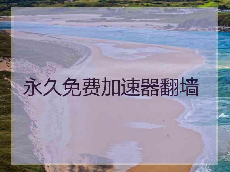 永久免费加速器翻墙