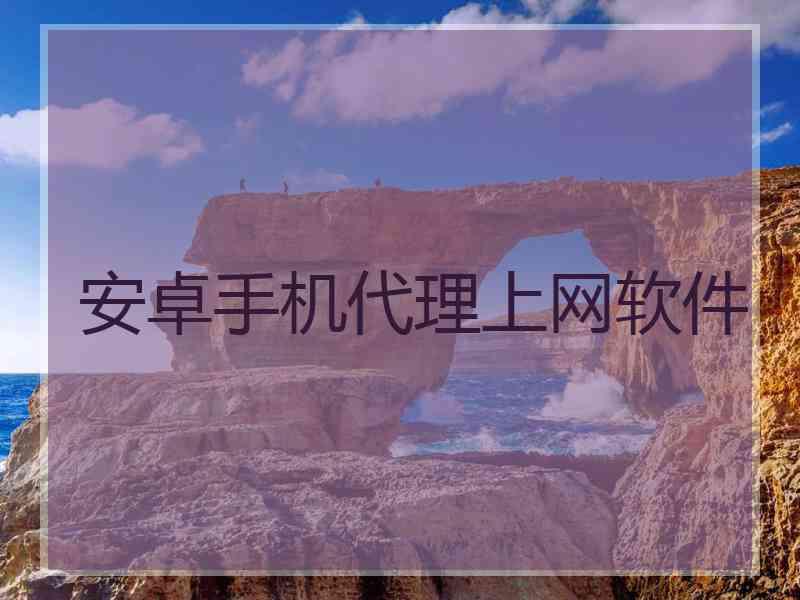 安卓手机代理上网软件