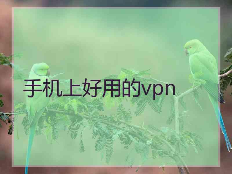 手机上好用的vpn