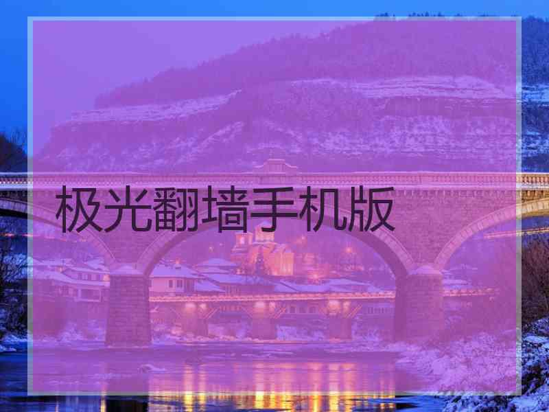 极光翻墙手机版