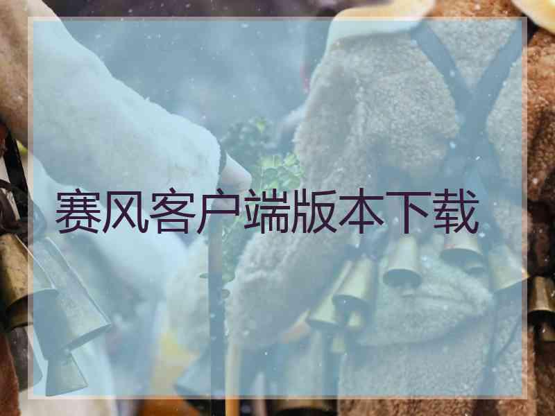 赛风客户端版本下载