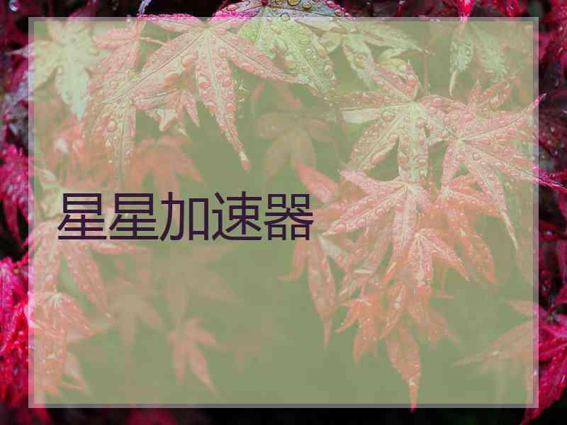 星星加速器