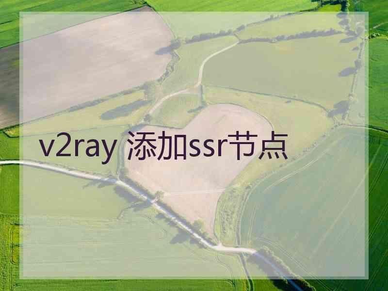 v2ray 添加ssr节点